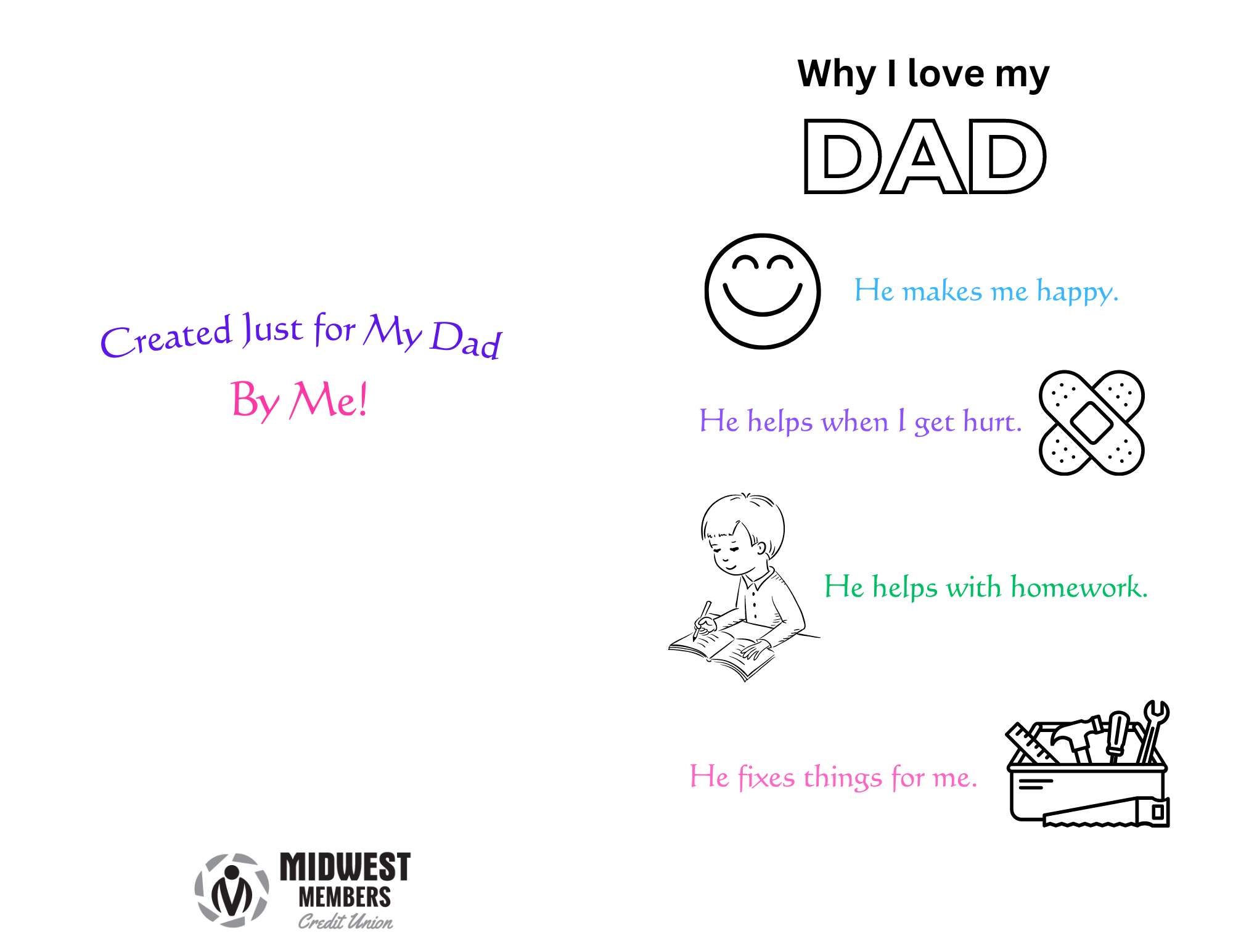 Father's Day Coloring Card (1)